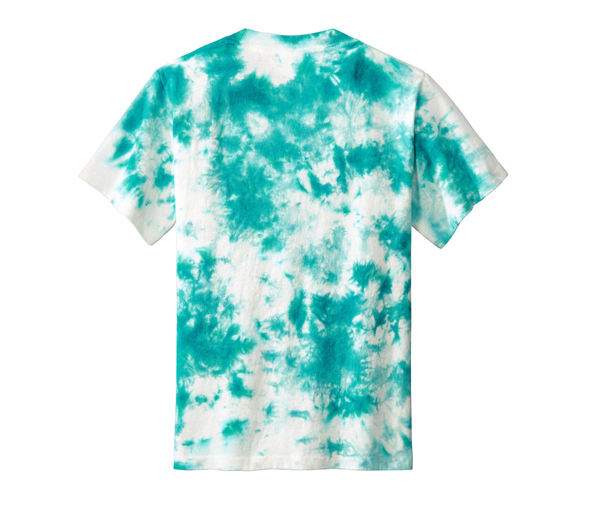 White and Teal Tie Dye T-Shirt Youth