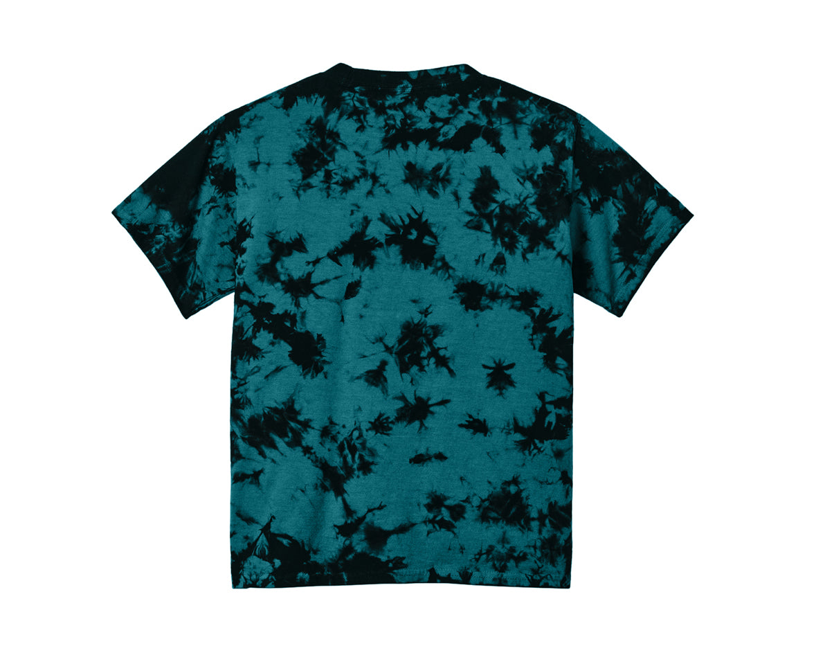 Black and Teal Tie Dye T-shirt Youth
